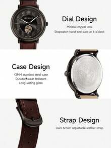 Versace Premium Dress Watches - Sleek Design For Men & Women, Gift-Ready V-Circle VEBQ00419 Man Quartz Watch - Brown - View 4