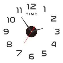 2026 Modern Design Large 3D DIY Quartz Clock, Fashionable Mirror Surface Sticker, Living Room Home Decor Wall Clock - 1PC - View 17