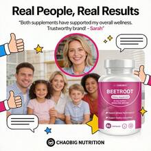 Chaobig Beetroot Capsules, Supplements And Vitamins, 850Mg Beetroot Powder, Aids Healthy Circulation & Vitality, Supports Blood Health, Athletic Performance, For Men And Women, Easy To Swallow, Local Warehouse Shipment, Lab Tested, Premium Formula, Adult Wellness, Quality Assured Packaging May Vary - Củ dền - Xem 6