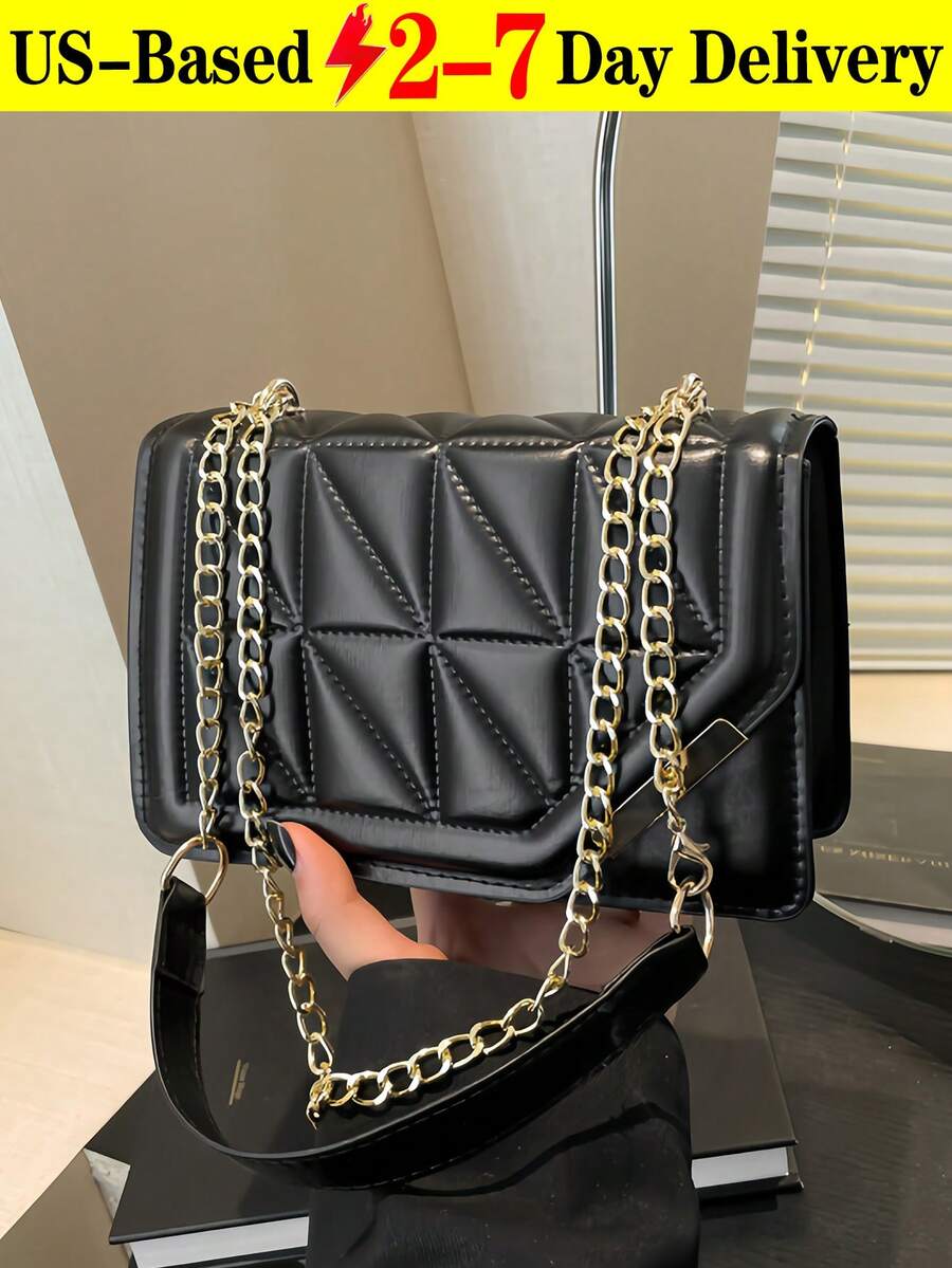 New Stylish Simple Plaid Patchwork Handbag Tote Shoulder Crossbody Bag For Women,Fall Winter Crossbody Bag Small Vintage Plaid Pattern Purse With Top Handle & Adjustable Strap, Mini Phone Bag For Essentials, Black And Brown Tartan Handbag,[US Local Warehouse] Secret Santa Gifts For Women,Travel Essentials,School Supplies,The Best Gift Choice, Birthday Gift, Valentine's Day - 彩色 - 查看 1