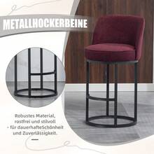 Barstools - WINE RED + Linen - View 4