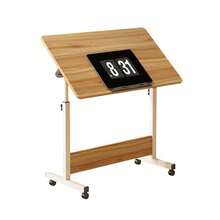 computadora de pie pequeño con Altura Ajustable, Plegable y móvil, computadora de pie con Ruedas, pequeño computadora de computadora con Ruedas y computadora Ajustable para Estaciones de Trabajo para - A - Ver 1