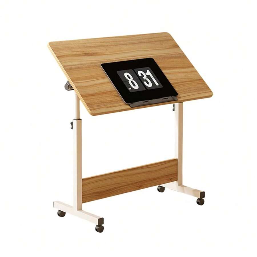 computadora de pie pequeño con Altura Ajustable, Plegable y móvil, computadora de pie con Ruedas, pequeño computadora de computadora con Ruedas y computadora Ajustable para Estaciones de Trabajo para - A - Ver 1