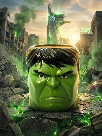 Marvel 1 كوب سيراميك مرخص رسميًا من  للشخصية هالك، كوب قهوة، تحفة جمع شخصية ديدبول، هدايا عيد الحب الطريفة للأصدقاء