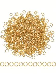 100/300/500pcs Multi-Color Stainless Steel Plated Lobster Clasp Claw Clasp, Open Ring Suitable For Bracelet Necklace Chain, DIY Jewelry Making Supplies - Multicolor - View 3