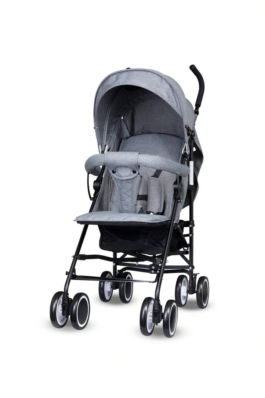 Bambico Easy Fold Stroller Baby Pushchair Compact Advanced Suspension Sturdy Wheels Stylish Design - 灰色 - 查看 1