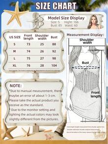 2026夏季女士优雅镂空针织露背吊带系带连衣裙罩衫，女士度假装、演唱会服装、毕业礼服、夏季服装、沙滩装、邮轮服装、假日装、夏季度假连衣裙、女装、沙滩风、性感罩衫连衣裙、黑色沙滩时尚 - 黑色 - 查看 4