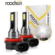 2pcs H11 9005/HB3 9006/HB4 5202 LED Car Fog Lights Bulbs, Headlight Bulbs, 6000K White Light, 25000 Lumens Brightness, Fit For Cars, Canbus Error-Free, Up To 50,000 Hours Lifespan - V1 - 查看 13