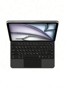 Arabic Keyboard Protective Case Compatible With Ipad Air 11/13 Inch M3/2025/A16 (10th Gen/10th Gen), And Folio Keyboard Protective Case Compatible With Ipad Pro 11/12.9 Inch/13 Inch M4/M2 (6th Gen/5th Gen/4th Gen), Support Smart Wireless Multi-Touch, Backlit And Magnetic Adsorption Functions, Black - Black-arabic - View 23