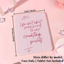 1个带笔槽的多角度磁吸支架保护套，支持自动休眠/唤醒功能，可爱平板电脑保护套，兼容Pro/Air/三星Galaxy A9/S9/S7/S10+/小米Pad/5/6/7 - 彩色 - 查看 10