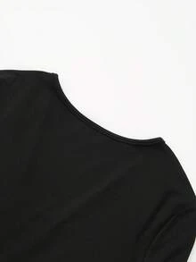 Maternity Sexy Bodysuit, Fashionable Design, Comfortable Stretchy Fabric, Versatile For Summer Outerwear And Winter Layering Black - Black - View 11