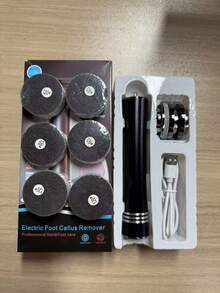 无绳电动磨脚器,可充电手持式去茧器,配有3个替换磨头和3张砂纸,多功能个人磨脚器,便携式足部磨平设备,适用于家庭和美甲沙龙去除老茧,是送给妻子、丈夫和女性朋友的理想礼物。 - 彩色 - 查看 14