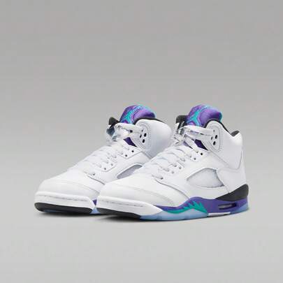 Zapatillas de baloncesto Air Jordan 5 Retro OG BG High Top, Estilo: HQ7980-100