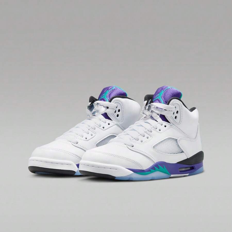 Giày bóng rổ cao cổ Air Jordan 5 Retro OG BG, Mã sản phẩm: HQ7980-100 - trắng - Xem 1