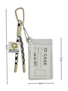 1 pièce Porte-carte PVC transparent de couleur bonbon Y2K - Étui transparent pour pass de bus/repas/accès avec charm de suspension holographique, accessoire de sac en gelée, retour à l'école et streetwear 2025 pour femmes, petit portefeuille, porte-monnaie, porte-cartes, portefeuille mignon, portefeuille vintage - Multicolore - Voir 10