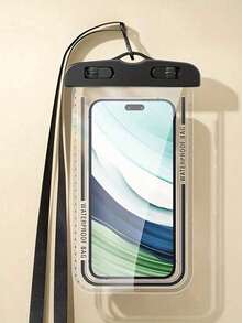 Waterproof Phone Case, Casual Waterproof Phone Bag, PVC Phone Bag, Vacation Beach Sports Bag, School Supplies, Student Supplies, Waterproof Phone Bag, Touchscreen Universal Rafting Swimming Waterproof Bag, Water Park Waterproof Phone Case, Type-C Phone Dustproof Waterproof Silicone Plug - Multicolor - View 1
