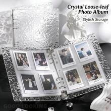 1pc A5 Wavy Transparent Loose-Leaf Photo Album, Acrylic Clear File Folder Loose-Leaf Cover, Can Be Used As Notebook, Planner, Card Holder, Sticker Book, Photo Album, Stationery, Suitable As Gift For Girls - A5 Crystal Wave Pattern Storage Book - View 3