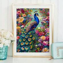 Tranh ghép kim cương tự làm, tranh đính kim cương acrylic, nghệ thuật thủ công tự làm để trang trí nhà cửa, quà tặng. - Nhiều màu - Xem 6
