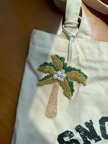 Handmade Beaded Palm Tree Keychain - Bohemian Beach Party Favor, Keychain Or Bag Charm - Perfect Gift For Travel & Everyday Use, Palm Tree Jewelry - Multicolor - View 6