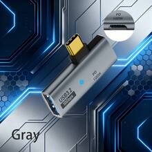WOWSSYO 快速充电 Type-C OTG 适配器，Type-C 1.2 OTG 适配器，PD100W 充电 + USB3.2 10Gbps 传输速率，Type-C 公头转 USB3.2 母头 OTG 数据线，U 盘传输，PD100W 快充，支持同时进行 OTG 数据传输和 PD 快充，适用于手机、电脑、平板电脑，春季礼物/周年纪念礼品 - 彩色 - 查看 9