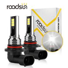 2pcs H11 9005/HB3 9006/HB4 5202 LED Car Fog Lights Bulbs, Headlight Bulbs, 6000K White Light, 25000 Lumens Brightness, Fit For Cars, Canbus Error-Free, Up To 50,000 Hours Lifespan - V1 - 查看 15