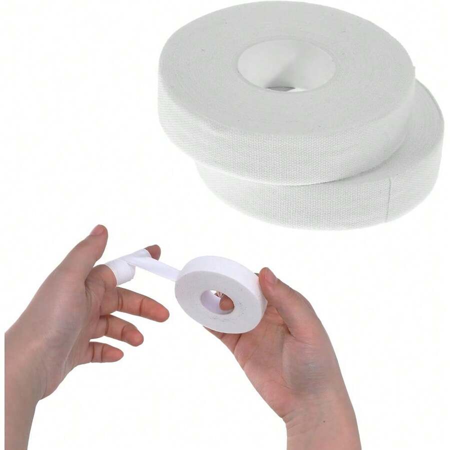 Extra Strong Adhesive Athletic Sports Tape For Fingers Hands Toes Rock Climbing Football Outdoor Sports 0.6 Inch X 32 Feet 2 Rolls White - 1 - View 1