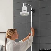 SHIOUCY Showerhead With Water Filter Mechanism, Filtered Shower Head, Shower Filter For Healthier Hair & Skin - Silver - View 1