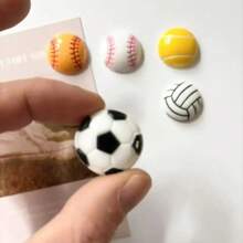 3/6pcs Sports Ball Fridge Magnets, Photo/Information Holder Magnets For Kitchen, Office, Whiteboard, Storage Cabinet, Dishwasher, Home Decor, Teacher's Day Gift - Multicolor - View 5