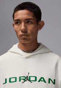 Nike Jordan Essential Fleece Air Stretch Overhead Hoodie Jumpman Hooded Sweatshirt - Apricot - View 3