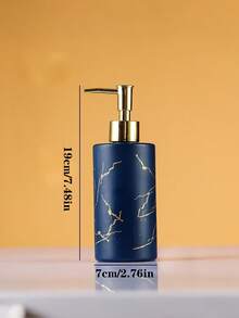 Bình đựng xà phòng lỏng có thể tái sử dụng, thích hợp cho rửa tay, sữa tắm, kem dưỡng da, phòng tắm, nhà bếp, du lịch, khách sạn, nhà hàng, quán cà phê, trang trí, kem dưỡng ẩm, dễ dàng vệ sinh và bảo quản, phụ kiện phòng tắm, quà tặng ngày lễ - Bơm hình trụ + mạ vàng toàn bộ - Xem 11