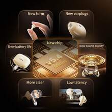 Lenovo Tai nghe không dây nhét tai EA110 Classic, mẫu mới năm 2026, kết nối ổn định Bluetooth 5.4, độ trễ cực thấp, thời lượng pin dài cho cả ngày sử dụng, âm thanh chất lượng cao chuẩn HiFi, khử nhiễu cuộc gọi thông minh cho cuộc trò chuyện rõ ràng. - màu đen - Xem 2