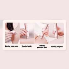 Electric Razors Shaver 2-IN-1 Women Electric Razor For Leg Arm Face Pubic Area, Cordless Bikini Trimmer Hair Removal For Women With Detachable Head, Painless,Wet & Dry ,Portable Battery-Operated Electric Shaver Epilator & Eyebrow Trimmer For Women - Miniature Facial Hair Removal Device For Face And Body Portable Hair Trimmer Electric Epilator Eyebrow Shaping Tool, Mini Facial Hair Remover, Face Shaver Christmas And New Year Gifts - 彩色 - 查看 11