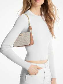 Michael Kors Women's Shoulder Bag Handbag, Suitable For Daily Commute, Travel, Shopping, Casual Outing - Champagne - View 11