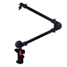 重型麦克风桌面支架套装，带可调节悬臂、防喷罩和防风罩，适用于其他麦克风 - 黑色 - 查看 8