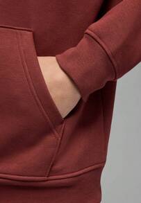 Nike Jordan Essentials Baseline Hoodie Pullover Flight Hooded Sweatshirt - Redwood - View 4