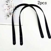 12pcs/6 Colors Synthetic Leather Bag Handles, 24 Inch Short Handbag Replacement Handles With Iron Rivets, Suitable For DIY Handmade Bag Making Accessories, Includes Iron Rivet Packaging, DIY Wallet Making - Multicolor - View 12