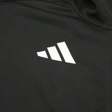 Adidas Men's Sports Jacket, Stand Collar Hooded Design, Minimalist Versatile Casual Outerwear, Street Fashion Streetwear - Black - View 5