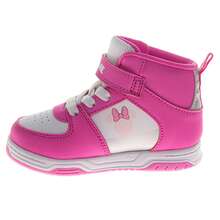 Disney Minnie Mouse Girls' Pink High Top Sneakers (Toddlers Sizes 6-10/Little Kids Sizes 11-12) - 粉色 - 查看 3