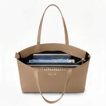 Women's Handbag Kit Medium Crossbody Shoulder Bag With Laptop And Wallet - 摩卡棕 - 查看 3