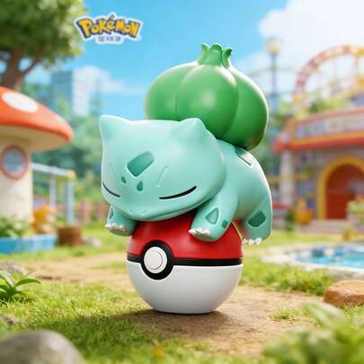 pokemon Figurine de collection Pokémon Pikachu Luminous Poke Ball Blind Box, porte-clés Poke Ball lumineux pour décoration de voiture/bureau | Super mignon design 3D | Sans odeur | Brille dans le noir | Cadeau de fête parfait