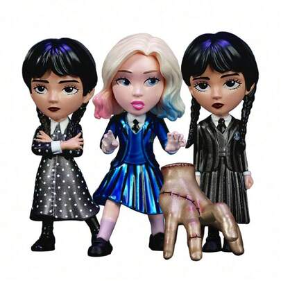 Simba Mô hình sưu tầm bằng kim loại Jada Toys chính hãng Wednesday, cao 2,5 inch.