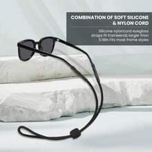 Adjustable Eyeglass Holder Strap For Men Women  Sports Sunglasses Retainer Lanyard 3 Pack - 1 - View 5