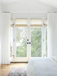 Barra de tensión ajustable de acero inoxidable de 68-289 cm, adecuada para baño, ventana, autocaravana, sala de estar - Barra de cortina extensible, barra colgante de armario, tendedero de ropa - Multicolor - Ver 12