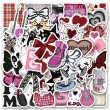 61PCS Y2K Series Stickers Aesthetics Stickers Scrapbooking, Diary, Laptop, Bumper, Skateboard, Water Bottle, Computer, Phone Greeting Cards, Photo Albums, Furniture, Stickers - Multicolor - View 12