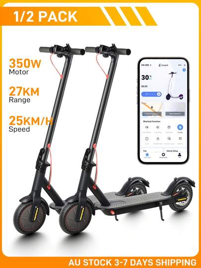 Mankeel 1/2 Packs Electric Scooter - A Top Speed Of 19 MPH And A Range Of 22 Miles With Dual Brakes And Solid Tyres, Foldable E-Scooter Is Perfect For City Commuting, Couples' Rides, Outdoor Trips, Birthday Gifts And Holiday Presents.