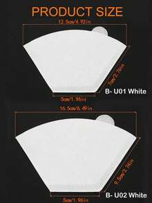 shoxil 50/100pcs Coffee Filter, V-Shaped Coffee Filter Paper, Coffee Paper Filter, Disposable Coffee Tea Filters,Brown Fan-Shaped Coffee Filter Paper, Coffee Filter, V-Shaped Coffee Filter Paper, Coffee Paper Filter, Disposable Coffee Tea Filters For Pour Over And Drip Coffee Makerfor Pour Over And Drip Coffee Maker - Coffee Filter Paper - View 12