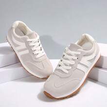 Women'S Casual Slip-On Sneakers, Breathable Low-Top Walking Skate Shoes, Lightweight White Daily Shoes - Nâng cấp màu xám - Xem 6