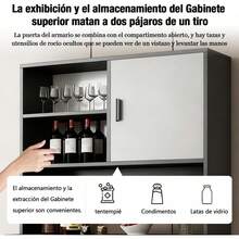 Bufetera Credenza Moderna Bufetera Mueble Madera Aparador - Multicolor - Ver 6