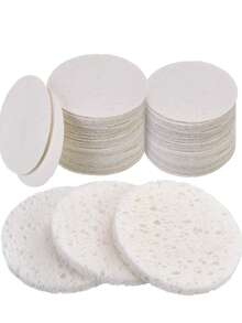 30/60/90 Pcs Facial Sponges Compressed Face Sponge Natural Cleaning Sponge For Facial Cleansing, Exfoliating Mask, Makeup Removal Rich In Foam Improve And Remove Dead Skin Cells Use In Your Bathroom, Room, Office, Purse - Multicolor - View 11