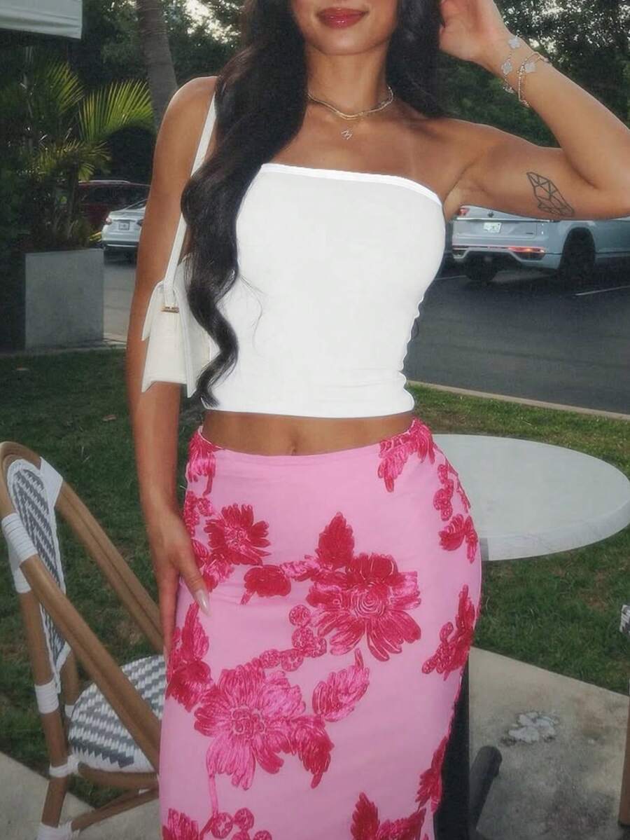 男士性感纯色修身无袖露背短款上衣，适合夜店穿着 - 白色 - 查看 1